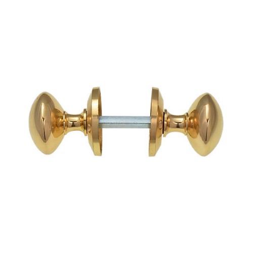 Brass door knobs - door,