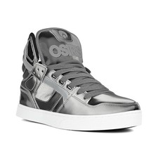 Osiris Clone High Top Shoes - Silver/Black/Holo