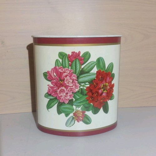 Vintage oval metal waste paper - oval,