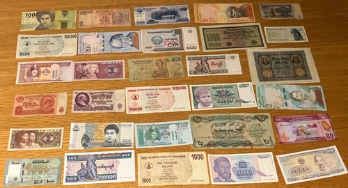 World banknote collection - banknote,