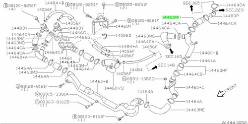 Hose air inlet for - for:, nissan