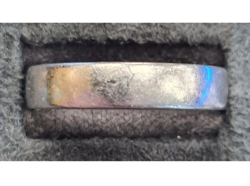 Solid platinum band - solid,