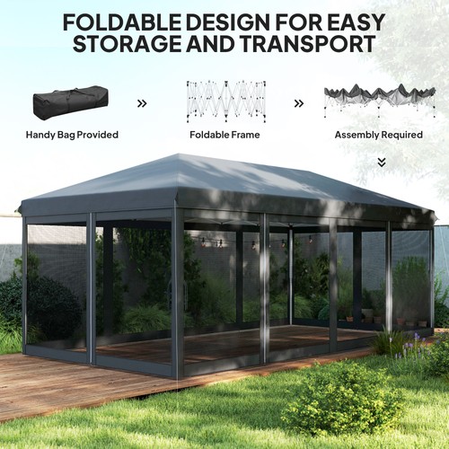 Large pop up gazebo - 3m,
