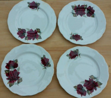 4 X ROYAL VALE RED ROSE Side