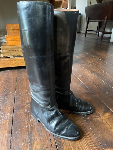 Vintage ladies black leather - vintage,