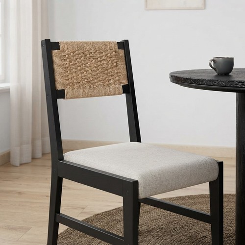 Stylish black rattan chairs - stylish,