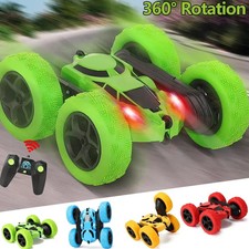 Kids RC Stunt Car Double Sided Flip High Speed Drift Remote Control Activity Toy