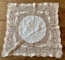 ANTIQUE MALTESE LACE SILK