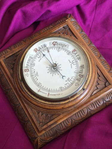 Antique barometer gothic - antique, barometer,