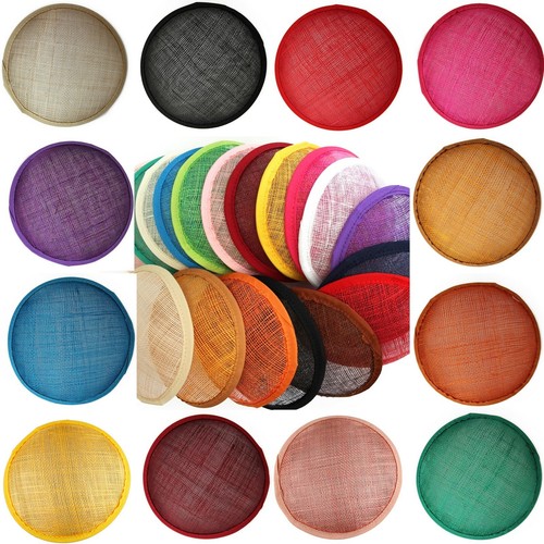 Sinamay base 13cm round - sinamay,