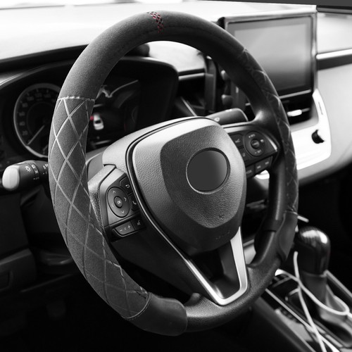 Universal black suede - black, steering