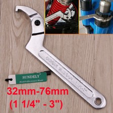 32mm-76mm Square Eng Adjustable Hook Wrench C Spanner Tool Motorcycle Suspension