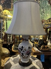 Masons Ironstone Blue Mandalay Vintage Octagonal Table Lamp Complete Shade H54cm