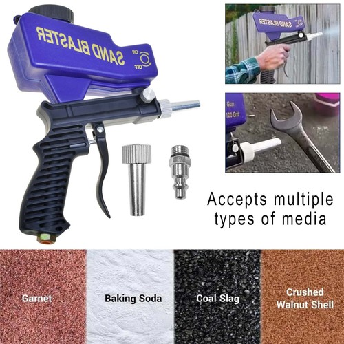 Gravity sand blaster gun - sand,