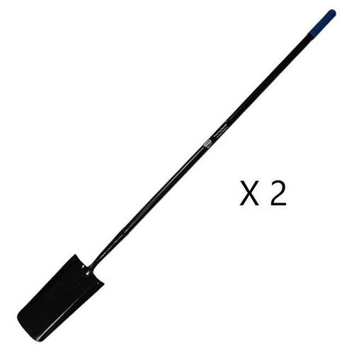 Long handled digging spade - handled, x2