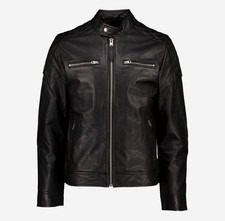 SCHOTT Black Cleo Leather