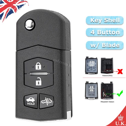 Button flip key case shell - flip,