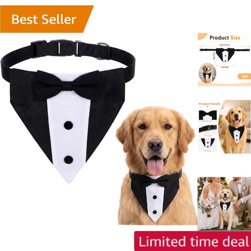 Adjustable formal dog tuxedo - dog,