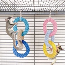 Toys Set Hamster Toy Sugar Glider Cage Accessories Hanging Climbing Rope Toys
