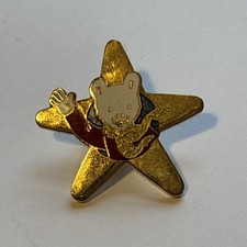 Rupert Bear Star Metal Badge. 