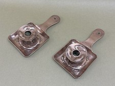 Pair Of Arts And Crafts Newlyn Candlesticks Fish Decorated Antique C1910