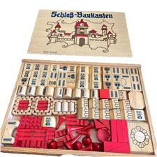 Schloss / Schlob - Baukasten Vintage wooden Castle Building Blocks Set Steiner