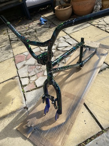 Bmx frame forks stem - frame,, forks,