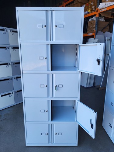 White locker office cabinet - cabinet,
