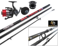 12ft Carbon Surf Beach Caster Rod & Sea Fishing Reel + Spare Spool 