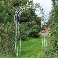 Metal Garden Arch Cream Pergolas Garden Plant Arch Garden Arbour Arch Shade