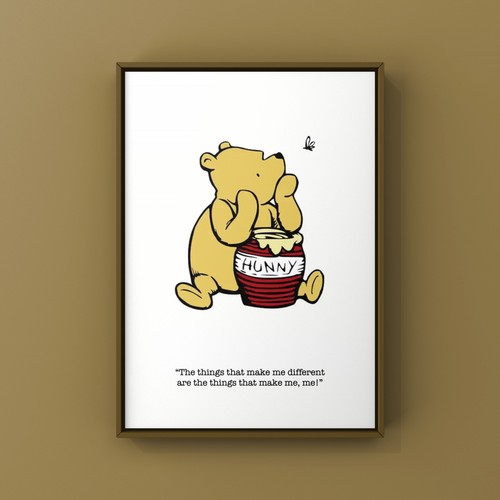 Winnie the pooh art - pooh, print