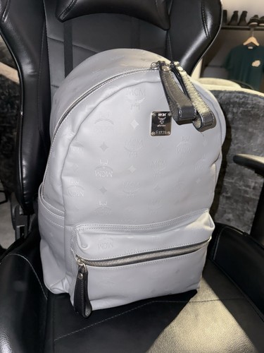 Mcm backpack titanium - backpack, grey