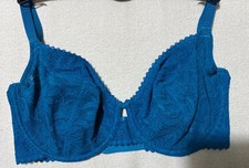 M&S 360 STRETCH UNDERWIRED NON PADDED BALCONY Bra with FLEXIFIT In  TURQ Sz 32D