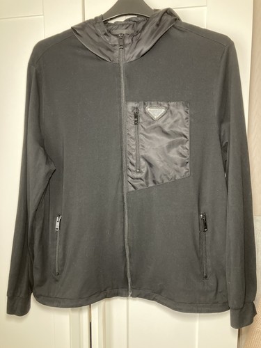 Prada black technical jacket - prada, m