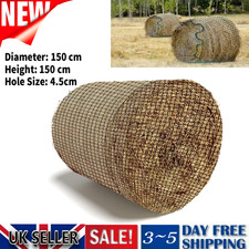Large Round Bale Hay Net Field Haynet 4.5cm hole Slower Feed Hay Net 5ft diam