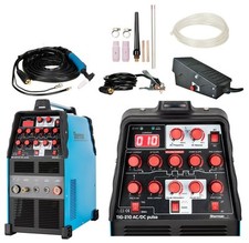 Sherman TIG 210 AC/DC Pulse Welder Alu Inverter 200A 2T/4T Foot Pedal Controller