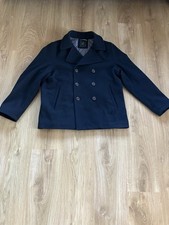 Jasper Conran Peacoat Size Large Navy Blue In Excellent Condition