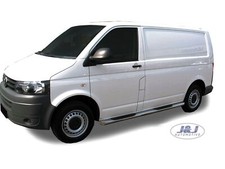 Side Bars Steps Running Boards For VW Transporter T5 SWB 2004-2015 Chrome