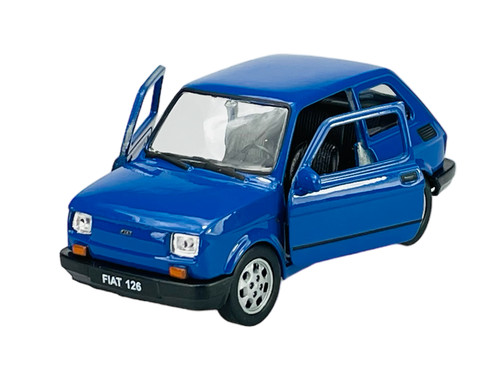 Welly fiat 126p maluch blue - fiat, "maluch"