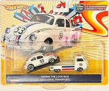 Herbie The Love Bug Custom Hot Wheels Team Transport w/RR - VW Bug