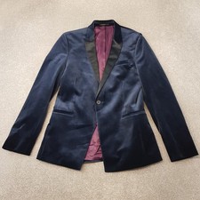 Topman Mens Jacket 40R Blue