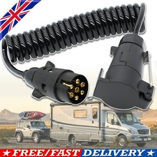 Extension Cable Lead Plug 3M 7 Pin Caravan Towing Trailer Light Board Socket