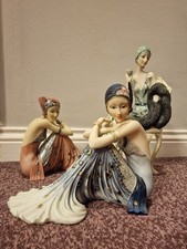 art deco figurines 1930s Set