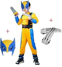 ✨Wolverine Costume Cosplay Kids Bodysuit Boys Children's Day Fancy Dress Party🔥