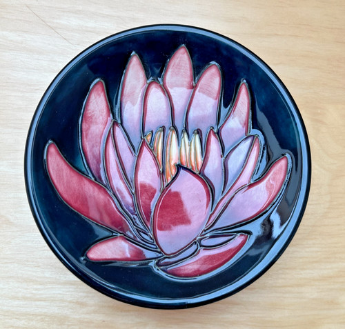 Moorcroft may waterlily pin - moorcroft,