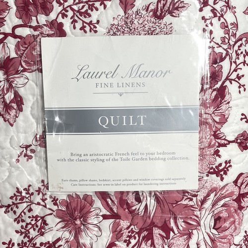 Laurel manor toile - garden, red