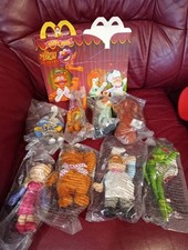 McDonald's 2002 Bagged - The Muppets Show - UK Complete Set Of 8 Soft Toy Plush