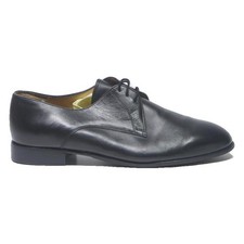BALLY Mens Black Leather Lace-Up Shoes UK 8 Classic Formal Smart Footwear