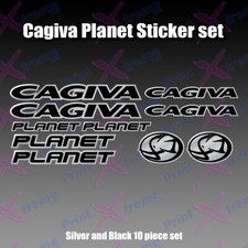 Cagiva Planet Decal/ Sticker Pack mito raptor 125 SILVER AND BLACK