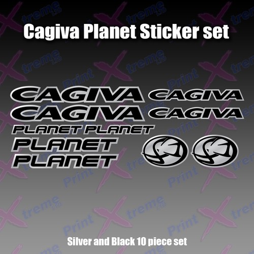 Cagiva planet decal sticker - cagiva, decal/